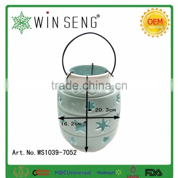 Personalized Ceramic Craft Candle Holder of Jar Shape photo-6