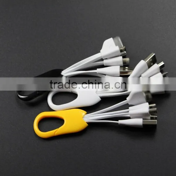 Custom 4 in 1 Multiple Universal USB Charging Cable w/ 8 Pin Lighting / 30 Pin / Micro USB / Mini USB Ports for Iphone 4s 5 5s 6 photo-2