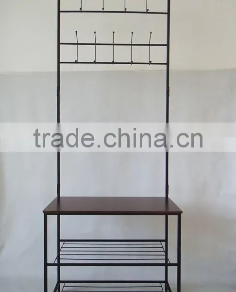 Entryway Coat Hook Hanger Shelves Mud Room Shoe Organizers Storage Holder Rack Clothes Rack photo-2