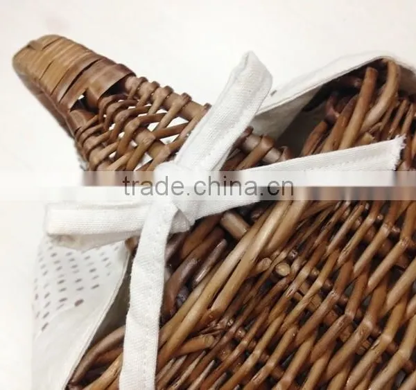 Outdoor Colorful Cheap Portable Natural Wicker Food Baskets photo-5