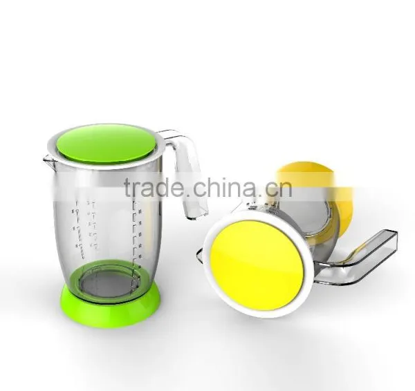New design! Food grade plastic mixing and measuring beaker