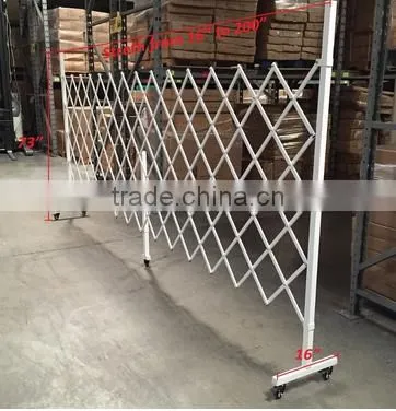 Safey Folding Steel Frame Security Door Adjustable Fence for Warehouse, House photo-3