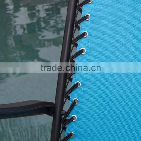 2 Pack Patio Pool Sky Blue Adjustable Folding Anti Gravity Lounge Chair photo-5
