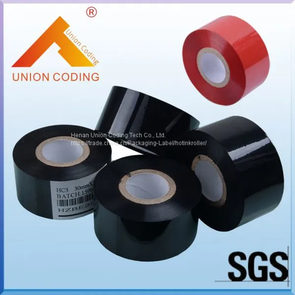 HC3 Type 30mm Width 120M length Black Coding date stamping foil