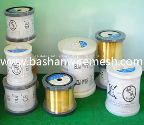 China Bashan Cu63 Zn37 EDM Copper Wire Hard Medium Hard Soft EDM Brass Wire
