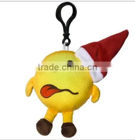 Cheap Christmas Keychain Stuffed Emoji Gift Plush Promotional Keychain photo-2