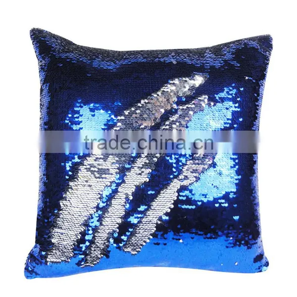 Stock Cheaper New Design Cushion Cover Whoelsale Sequins Mermaid Pillow Covers photo-5