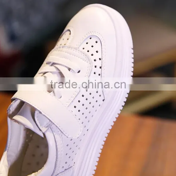 Zm50349b pu Leather Boy White Shoe Hollow Out Breathe Casual Shoes Kids photo-3