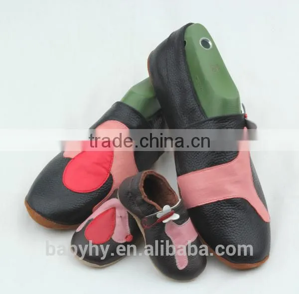 Popular Parent-child Item Genuine Leather Different Parttern Shoes photo-2