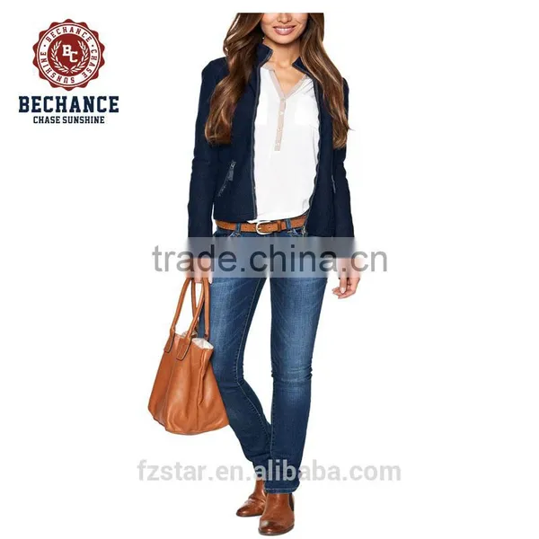 Women Custom Wool Bomber Jacket AD8901