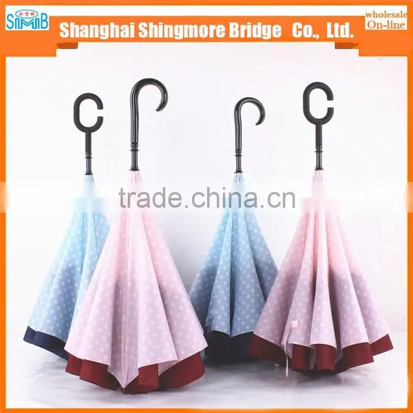 2016 Hot Sales New Design High Quality Reverse up Side Down Umbrella photo-5