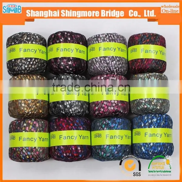 Good Quality Nylon Polyester Blended Ladder Yarn Fancy Yarn for Hand Knitting With Low Price photo-6