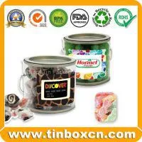 PVC Tin,Transparent Tin Box,Tin Can With Trasparent Body photo-3