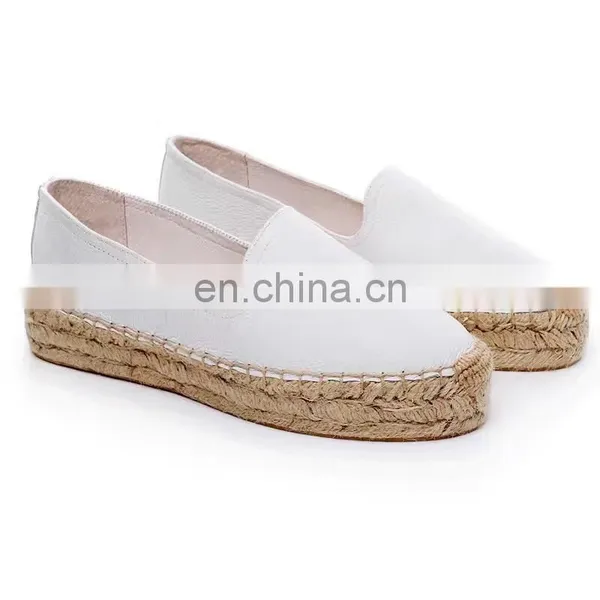 Wholesale New Arrival Women Canvas Shoes Casual Flat Espadrilles photo-5