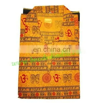 Half Sleeve Short Yoga Kurta in Cotton, Size : Chest 112 x Height 69 x Sleeve 25 Centimeters. photo-4