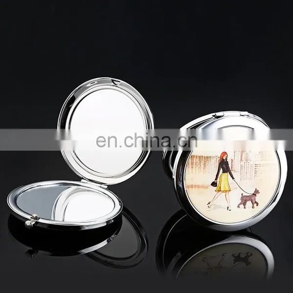 Personalized Wedding Gift Pocket Mirror,Wholesale Cosmetic Pocket Makeup Mirror photo-6