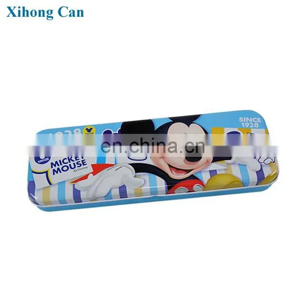 Custom Printed Metal Rectangular Kids Tin Pen Case photo-4