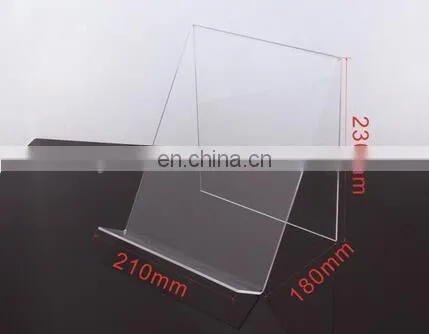 Acrylic T-shirt Holder L Frame Display Rack Dekstop Stand,Plexiglass Jersey Display Holder photo-5