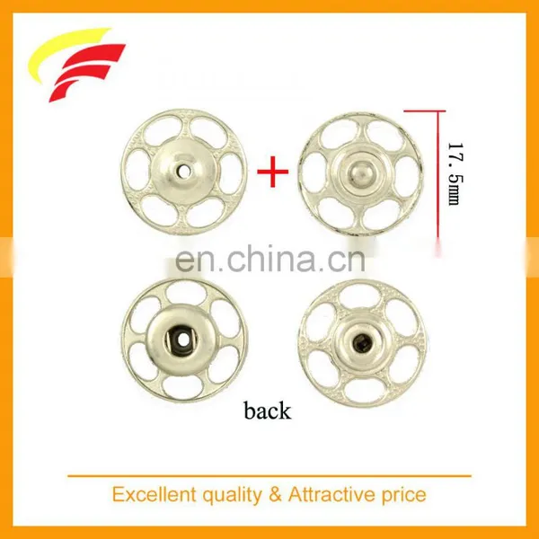 Fashion Zinc Alloy Round Sewing on Snap Button for Coat photo-4