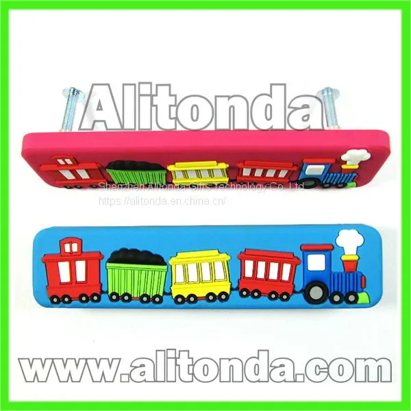 Custom Pvc Decoration Cartoon Figure Flower Food Children Room Drawer Cabinet Handle and Knob photo-4