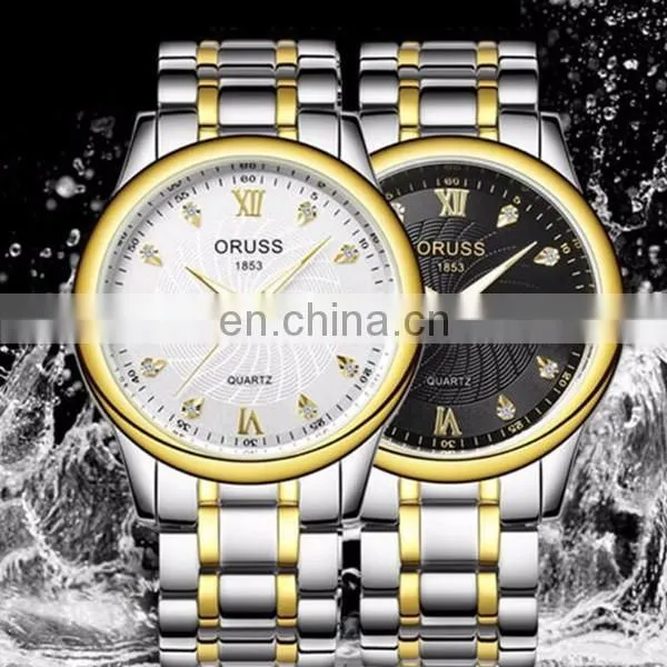 Wholesale High Quality Calender Gold Watch Mens Watch