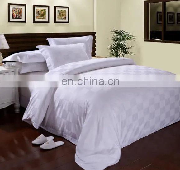 China Supplier 100% Cotton Stripe/Satin/Jacquard/Plain Hotel Bed Sheet Cotton photo-3
