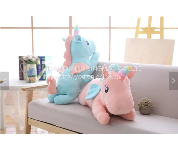 Wholesale Top Class Material Peluches Unicornio Pelucia Plush Unicorn Pillow photo-3