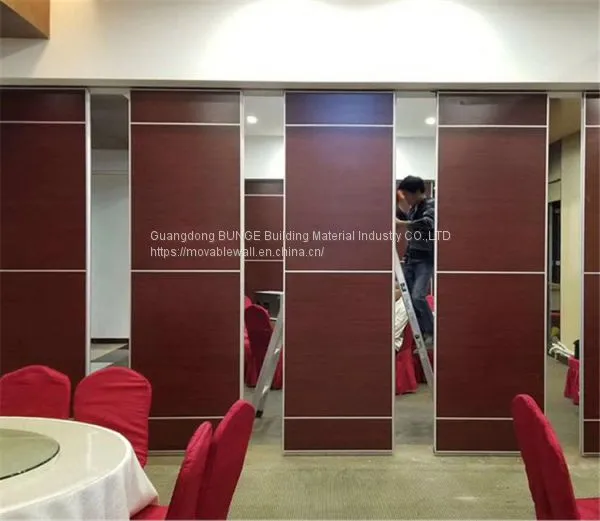 Melamine Finish Auditorium Folding Partition Walls Doors For School Hotel photo-2
