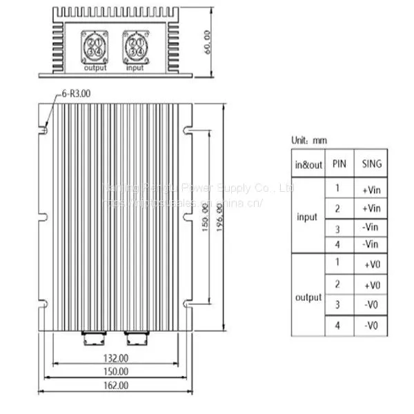 PDE-A Series 600W Input 600V Output 24V dc dc Power Supply Converter photo-2