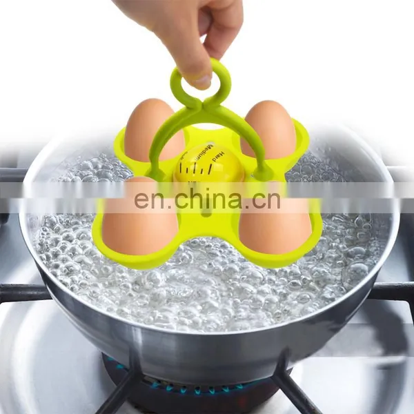 Heat Resistant Nylon Egg Cooker Kitchen Gadget Color Change Egg Timer photo-3