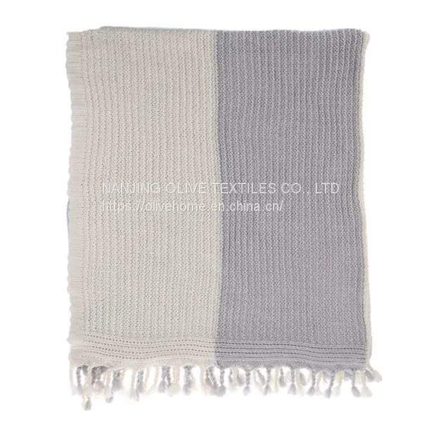 Contrast Knit Throw photo-3