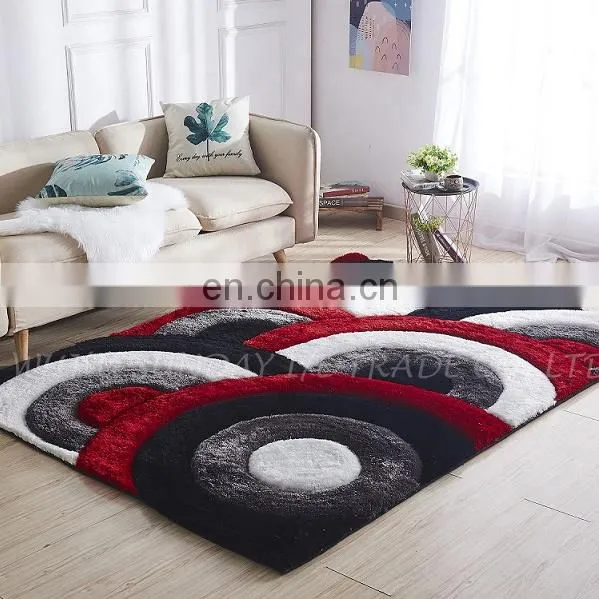 High Quality Fashionable Polyester 3D Shaggy Rug New Design photo-2