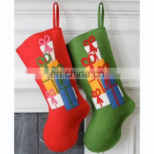 Amazon 2018 Christmas Eve Decor Wholesale Wall Hanging Christmas Ornaments Felt Socks photo-5