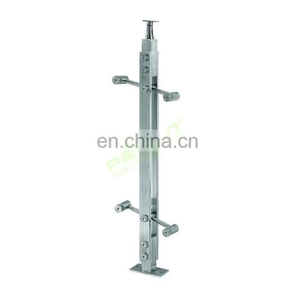 New Hot Factory Deck Glass Railing Designs Stainless Steel Balustrade For Balcony Wholesale From China photo-2