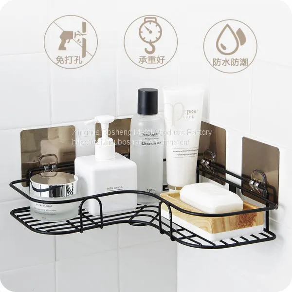 Bathroom Corner Shelf /Wall Mounted Toilet Kitchen Shelf Storage Rack photo-3