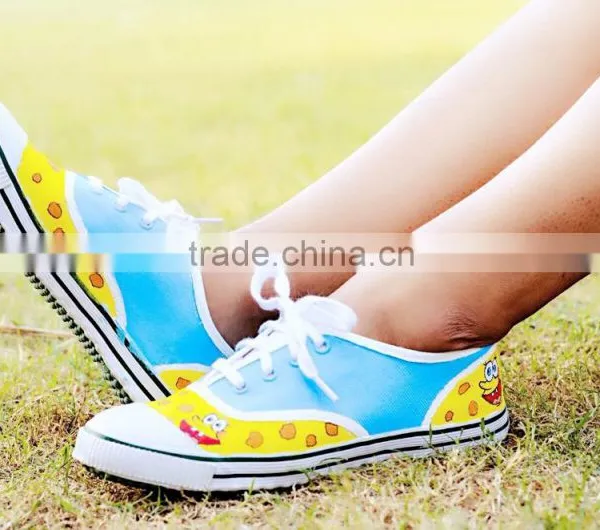 Hand Painted Canvas Shoes Designer Shoe Cartoon Galaxy Shoe