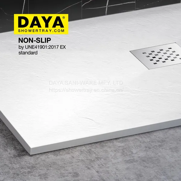 DAYA White/Beige/Grey/Black Marble CE de Douchebase de Douche Receveur de Douche étanche