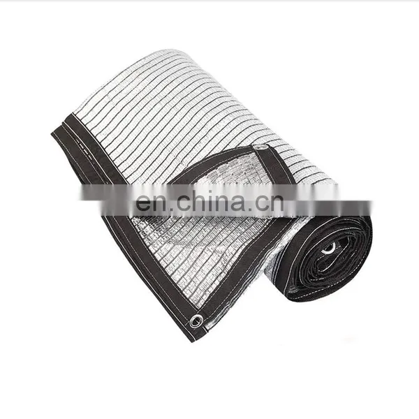 Virgin HDPE 90% Sun Reflective Aluminum Foil Shade Cloth For Car Pet Plant