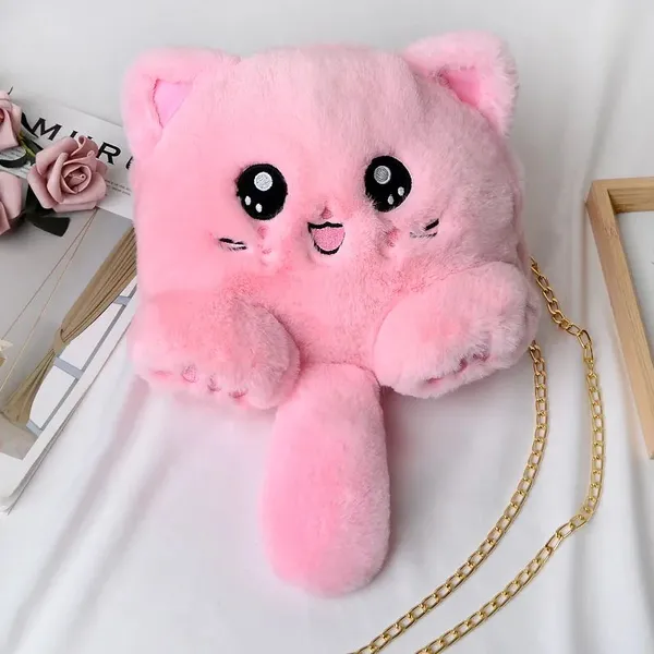 019Children's Crossbody Bag Cute Animal Plush Bag photo-5