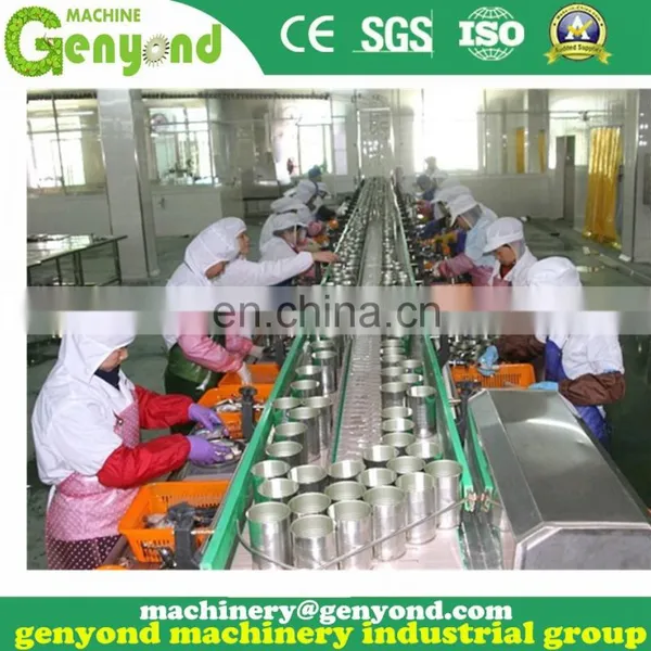 Factory Genyond Professional Canned Fish Production Line Sardine Processing Plant Tuna Fish Canning Sealing Machine photo-2