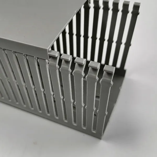 Rigid PVC Cable Trunking, Slotted Wiring Duct,slotted Cable Trunking,cable Raceway photo-3