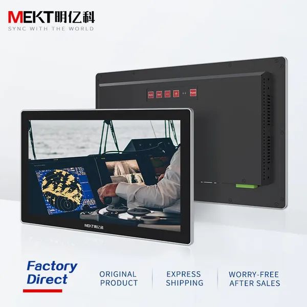 MEKTmingyike 1000Nits 15.6 Inch Capacitive Touch Screen Embedded Flat Panel LCD Monitor Widescreen Wall Mount Industrial Display 1080P