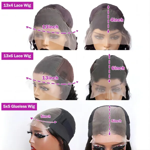 200% Straight Transparent Human Hair Wig 13x6 Lace Front Wigs 13x4 Lace Frontal Wig 5x5 Glueless Preplucked Wigs photo-5