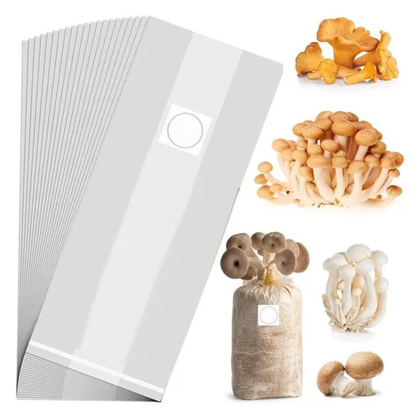 Rye Grain Spawn Bags Mushroom Grow Bags Autoclavable With Filter Patch Mushroom Filter Bags photo-2