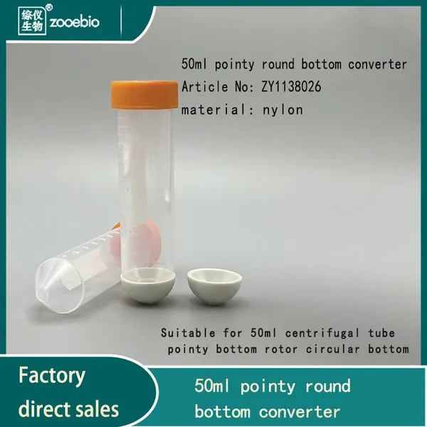 Centrifuge Rotor 50ml Tip Round Bottom Converter, 50ml Flat Bottom to Tip Bottom Adapter photo-2