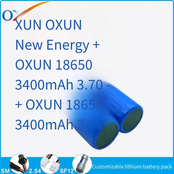 Oxun Icr18650 Lithium Battery, 3.7v, 3400mah, Rechargeable Battery Pack photo-2