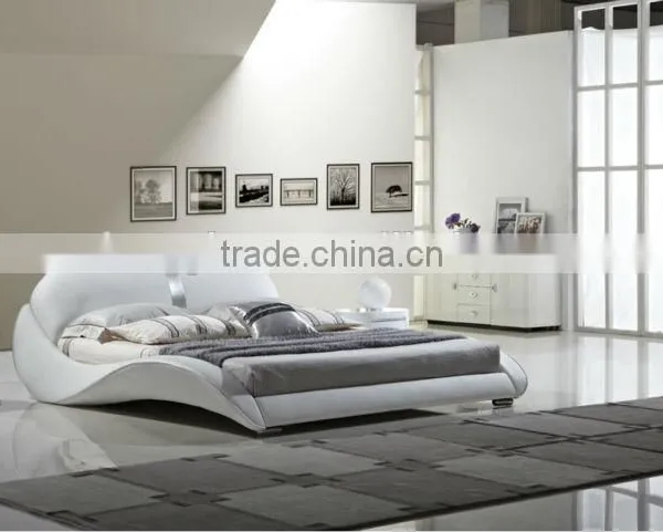 JY336 Canton European Home Furniture Modern Leather Upholstered Bed Quality Choice