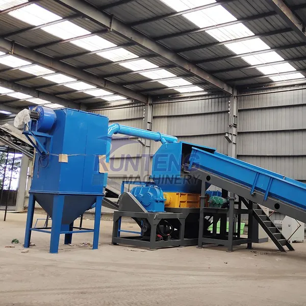 Waste Aluminum Silage Feed Corn Cob Straw Dual Axis Shredding Machine EPC photo-4