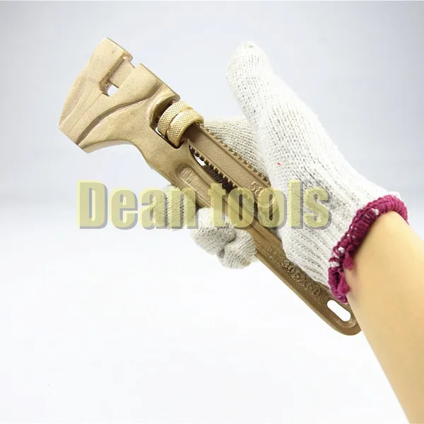 Aluminum Bronze Non-Sparking Monkey Adjustable Wrench, 58 mm Jaw Capacity, 1 Year Warranty photo-5
