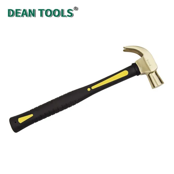 Non-Sparking Beryllium Copper Claw Hammer, 230g Head Weight, 280mm Total Length photo-4
